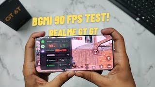 REALME GT 6T BGMI 90 FPS TEST IN NEW UPDATE 3.3.0 - SNAPDRAGON 7+GEN 3 