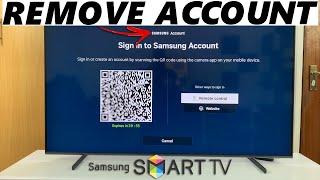 How To Remove Samsung Account From Samsung Smart TV