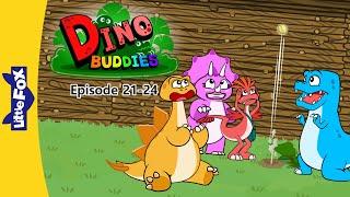 Dino Buddies 21-24  Lets Build a Fort  T-rex Triceratops Stegosaurus Microraptor