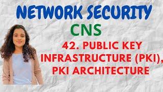 #42 Public key Infrastructure PKI Architecture Of PKICNS