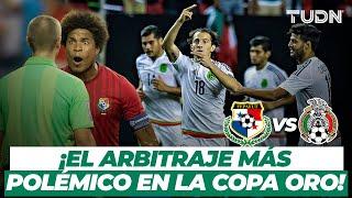 Panamá vs México  ¡Arbitraje POLÉMICO y Panamá quiso abandonar la cancha  Copa Oro 2015  TUDN