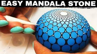 EASY Mandala Art for Beginners  Dot Mandala Stones Rocks Painting  How To Draw Mandalas  Tutorial