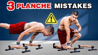 3 Planche Mistakes to Avoid - For Beginners