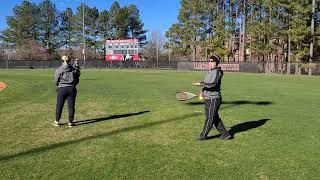 LR coaches clinic - Outfield w Shena Hollar Lenoir-Rhyne