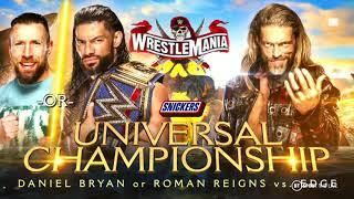 Daniel Bryan or Roman Reigns vs. Edge - Official Match Card HD - WWE WrestleMania 37