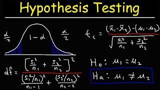 Hypothesis Testing - Difference of Two Means - Students -Distribution & Normal Distribution