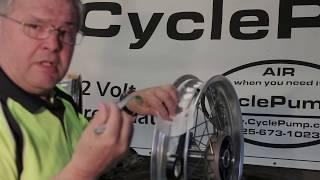 Converting a Tubed Motorcycle Rim to a Tubeless Rim