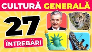 Test de Cultură Generală #1 - 27 de Întrebări