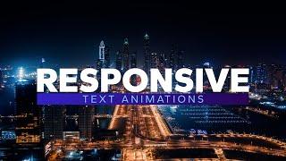 Responsive Text Animations in After Effects  Tutorial