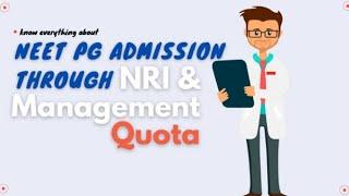 #NEET #PG 2023 #NRI QUOTA seat Management quota  Seats - explained