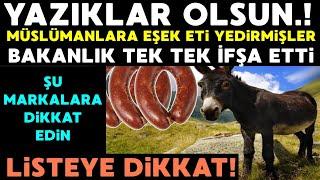 Şu Markalara Dikkat Sucuk Diye Eşek Eti Yedirmişler. Bakanlık Tek Tek İsim Verdi İşte O Markalar