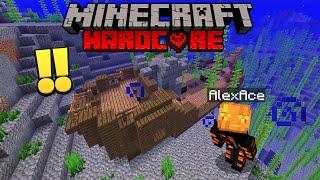 My FIRST SHIPWRECK In Minecraft Hardcore #7