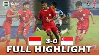  FULL HIGHLIGHT  • INDONESIA U-16 VS SINGAPURA U-16 • PIALA AFF U-16 2024