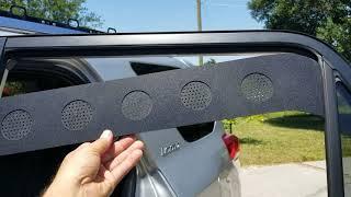 Installing the 4runner trail vents. keeps interior cool