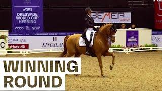 Cathrine Dufour unbeatable again  FEI Dressage World Cup Herning 2021  #PursuitOfPerfection