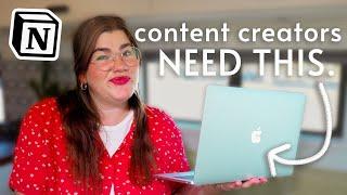 How to use Notion for Content Creators  planning content organizing brand deals & more