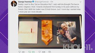 George Foreman remembers his late daughter Freeda in tweet