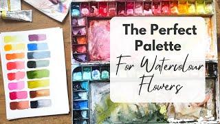 All The Colours You Need To Paint Beautiful Florals In Watercolour