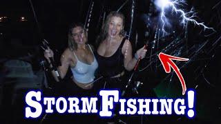 Fishing In a HURRICANE W CRAZY WINDS And Massive DOWNPOUR Storm Fishing
