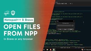 How to open files from Notepad++ in Brave or any browser  Tutorial