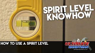 How to use a spirit level