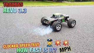 Traxxas REVO 3.3 Nitro RC speed Test    How fast is the REVO 3.3   RC NITRO TRUCK