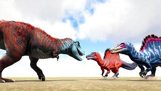 Paleo ARK - TARBOSAURUS vs. ARK ADDITIONS DINOSAURS and More  ARK Dino Battle 