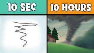 Animating a TORNADO in 10 Seconds vs 10 Hours