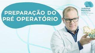 Preparação do pré operatório da cirurgia de coluna