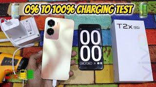 vivo T2x 5G Charging Test  0% to 100% Charging Test with 18W Box Charger  HINDI 