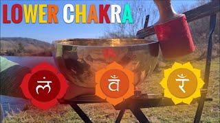 Lower Chakras Healing And Cleansing Tibetan Singing Bowl Meditation  Root Sacral And Solar Plexus