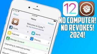 How To Jailbreak iOS 12.5.7 No ComputerRevokes 2024 Get Cydia & Sileo iPhone 5s6 iPadiPod