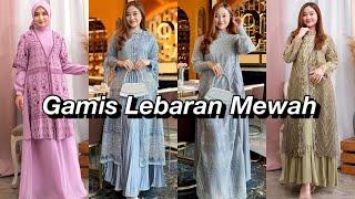 Inspirasi Gamis Lebaran 2024 PART 25  Gamis Pesta Tulle Mutiara