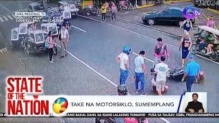 Nag-overtake na motorsiklo sumemplang  SONA