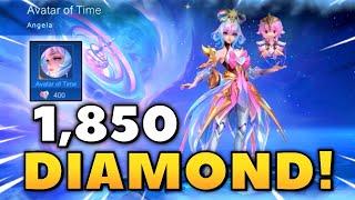 1850 DIAMONDS FOR ANGELA ANNUAL STARLIGHT SKIN AVATAR OF TIME? 2023 STARLIGHT FEST EVENT - MLBB