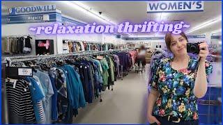 A Very Chill THRIFT WITH ME Relaxation Thrifting In the Fitting Room at Goodwill