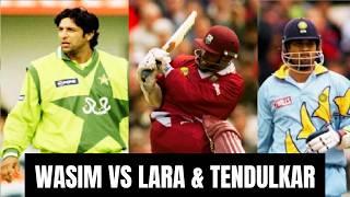 Wasim Akram vs Brain Lara and Sachin Tendulkar  Troubling the Greats  Best Swing Bowling