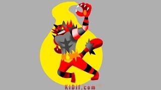 How to draw Incineroar Pokemon step-by-step KIDif turns arts into custom plush Giveaway