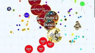 AGAR.IO SERVER TAKEOVER WITH 132 MASS BOTS  AGARBOT.OVH 2021