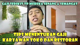 Tips Cara menentukan gaji Karyawan untuk usaha Kecil UMKM atau toko - pegawai sales pokok