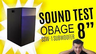 SOUND TEST REVIEW  OBAGE SSW 1 8 Subwoofer 50 Watt compatible with CA 1 5.1 Home Theater