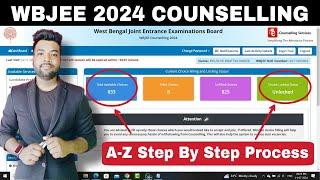 WBJEE 2024 Counselling & Choice Filling A-Z Step By Step Process  Application Form Fill-Up.