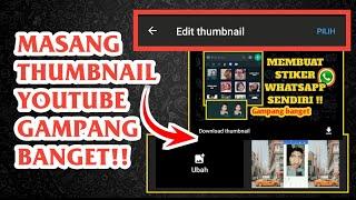 cara memasang thumbnail youtube