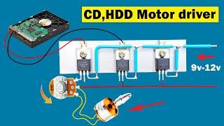 Brushless BLDC motor ESC controller using irfz44 CD HDD motor driver