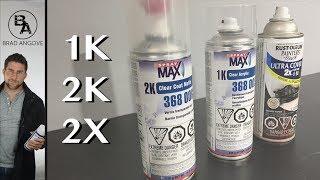 The difference between 1K 2K and 2X clear coat