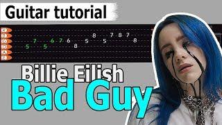 Billie Eilish - Bad Guy Easy Guitar Tutorial Chords How to Play Guitar Lesson