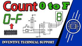 How to Make 7 Segment UP & Down Counter 0 to F Proteus Simulation  #proteus8 #7segmentdisplay #its