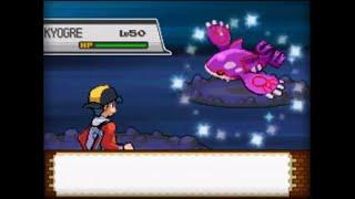 Live Shiny Kyogre in Pokemon HeartGold caught on stream