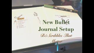 New Bullet Journal Set Up  B5 Scribbles That Matter