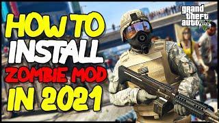 GTA 5 Zombie Mod 2021  How To Install  ZOMBIE MOD GTA 5 SIMPLE Zombie EASY METHOD STEP BY STEP